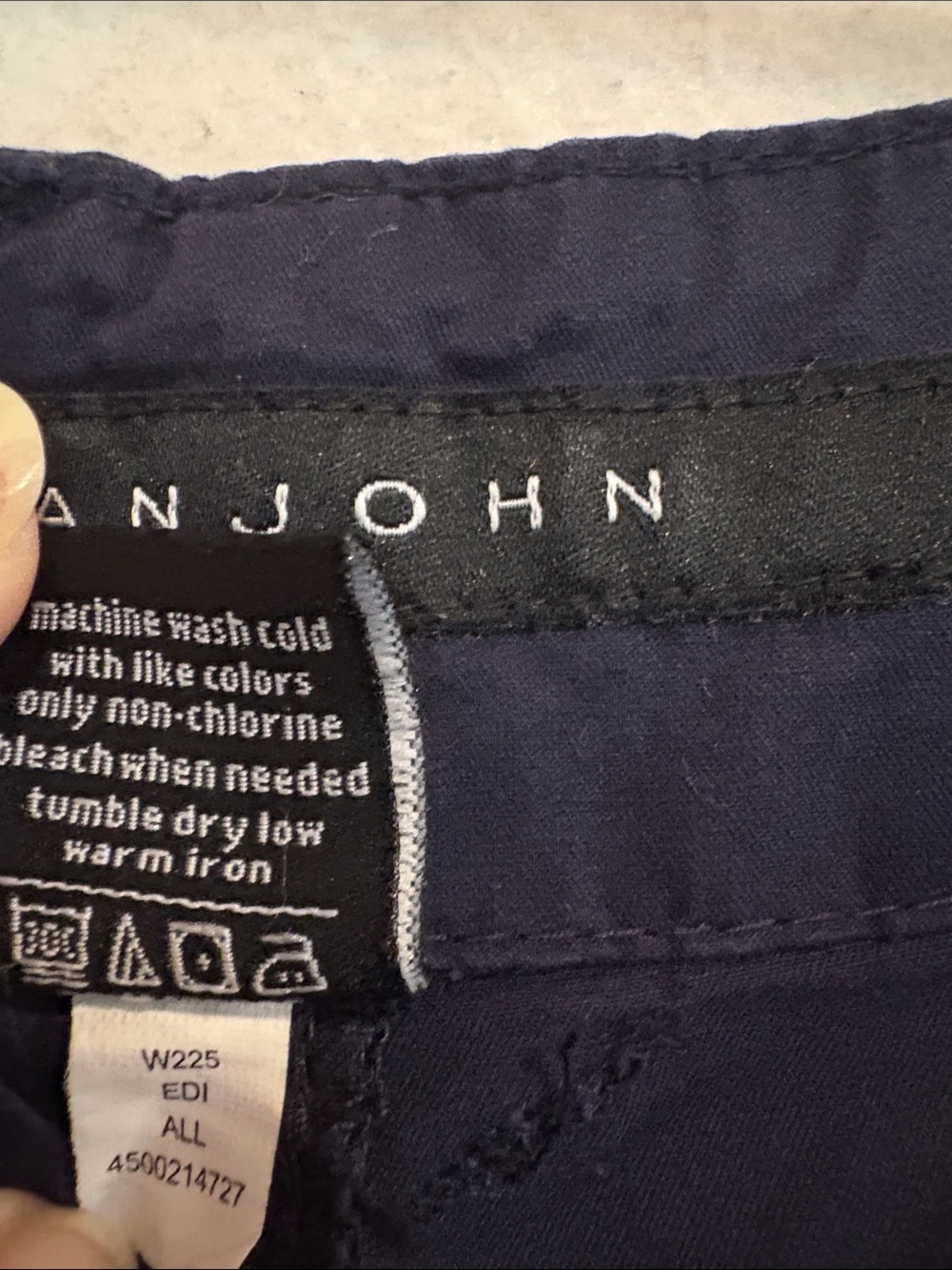 Sean John Cargo Shorts Mens 42 Navy Baggy Y2K Hip Hop Streetwear Utility - Picture 3 of 12